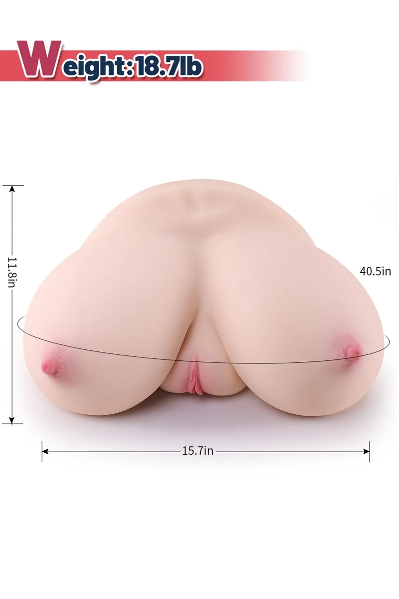 Diana: Torso Masturbador Copa G con Tetas Enormes de 8,5 kg