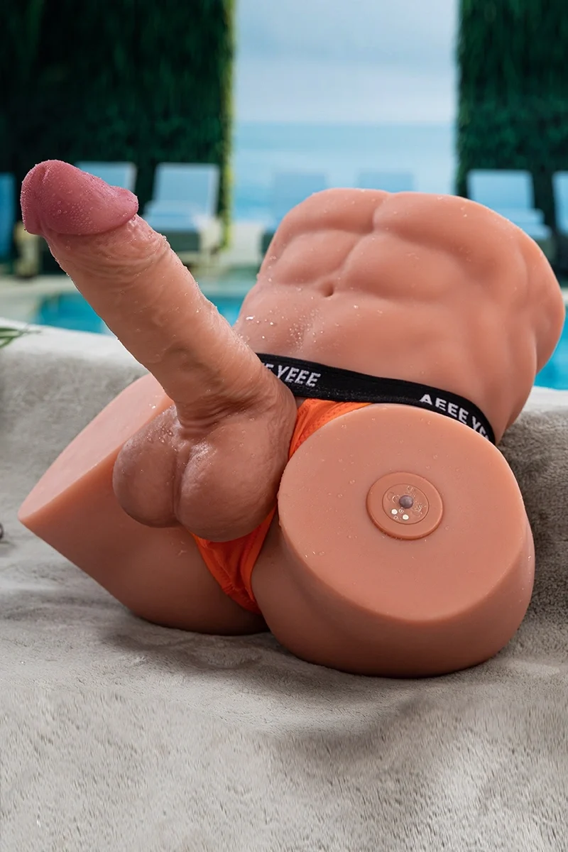 Gretel: Torso Sexual de 6,5 kg con Pene de Empuje y Vibración de 19 cm