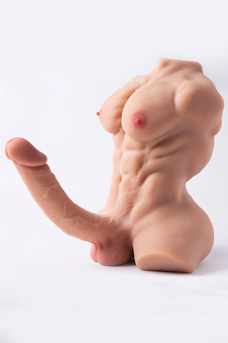 Kalel: Torso Sexual Musculoso de 3,8 kg con Pene Moldeable de 20 cm