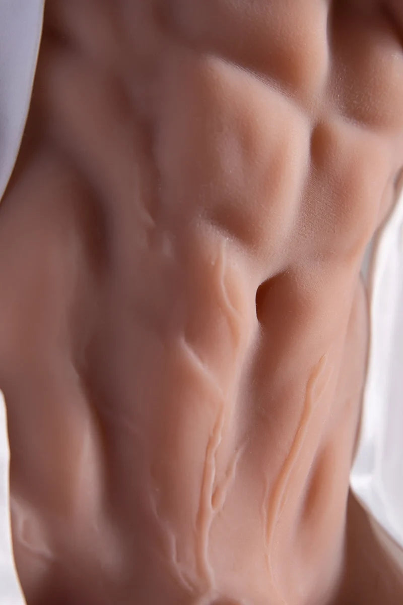 Kalel: Torso Sexual Musculoso de 3,8 kg con Pene Moldeable de 20 cm