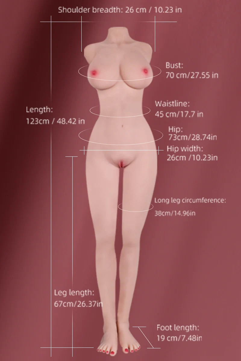 Maria: Torso Muñeca Sexual a Tamaño Real de 21 kg con Piernas Completas