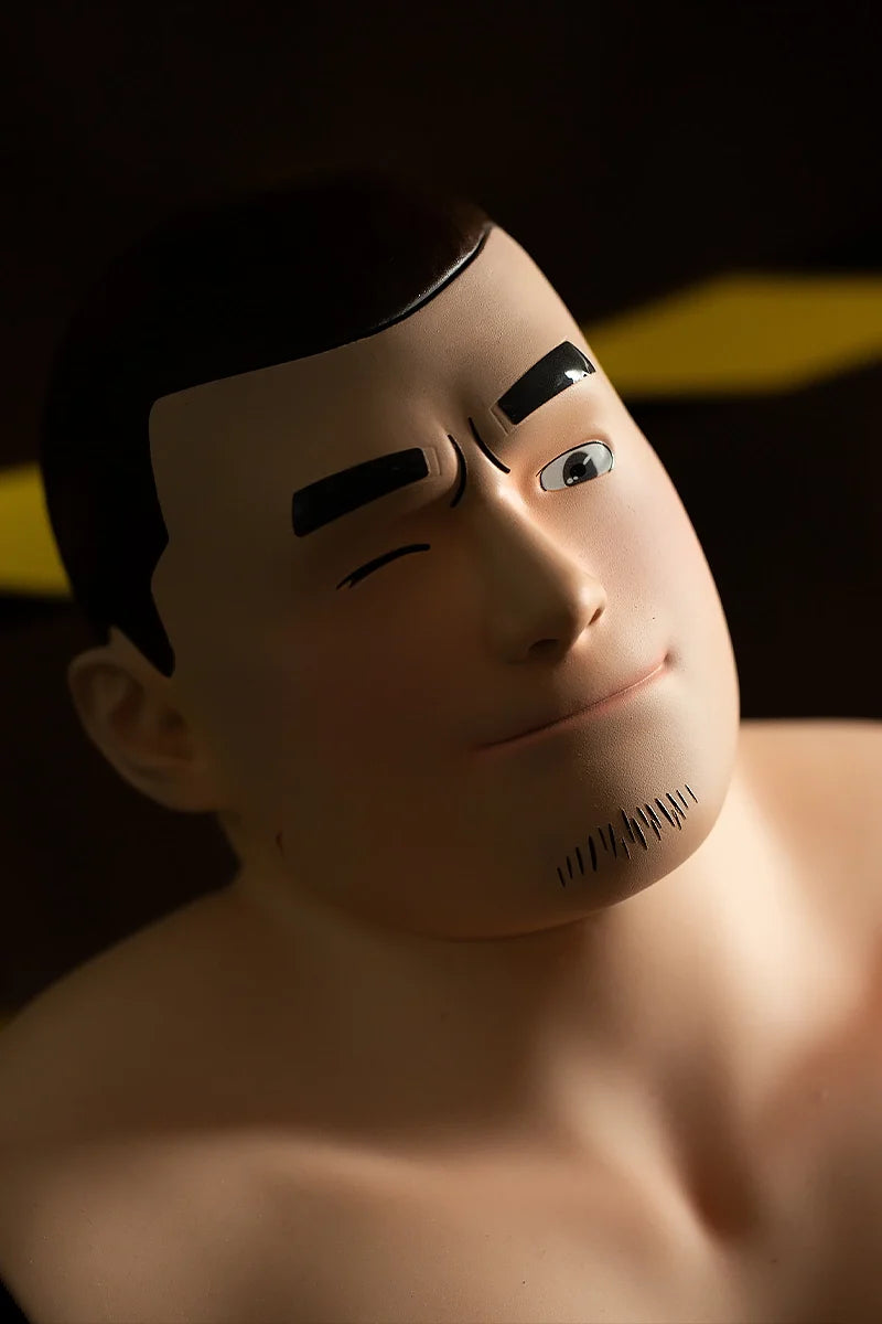 Andy: Torso Sexual Masculino Anime de Silicona de 17,3 kg con Cabeza de Resina