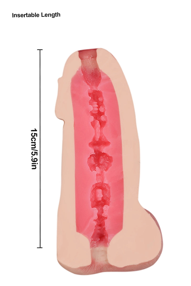 Audrey: Masturbador Realista de 0,45 kg con Doble Entrada Vaginal y Anal