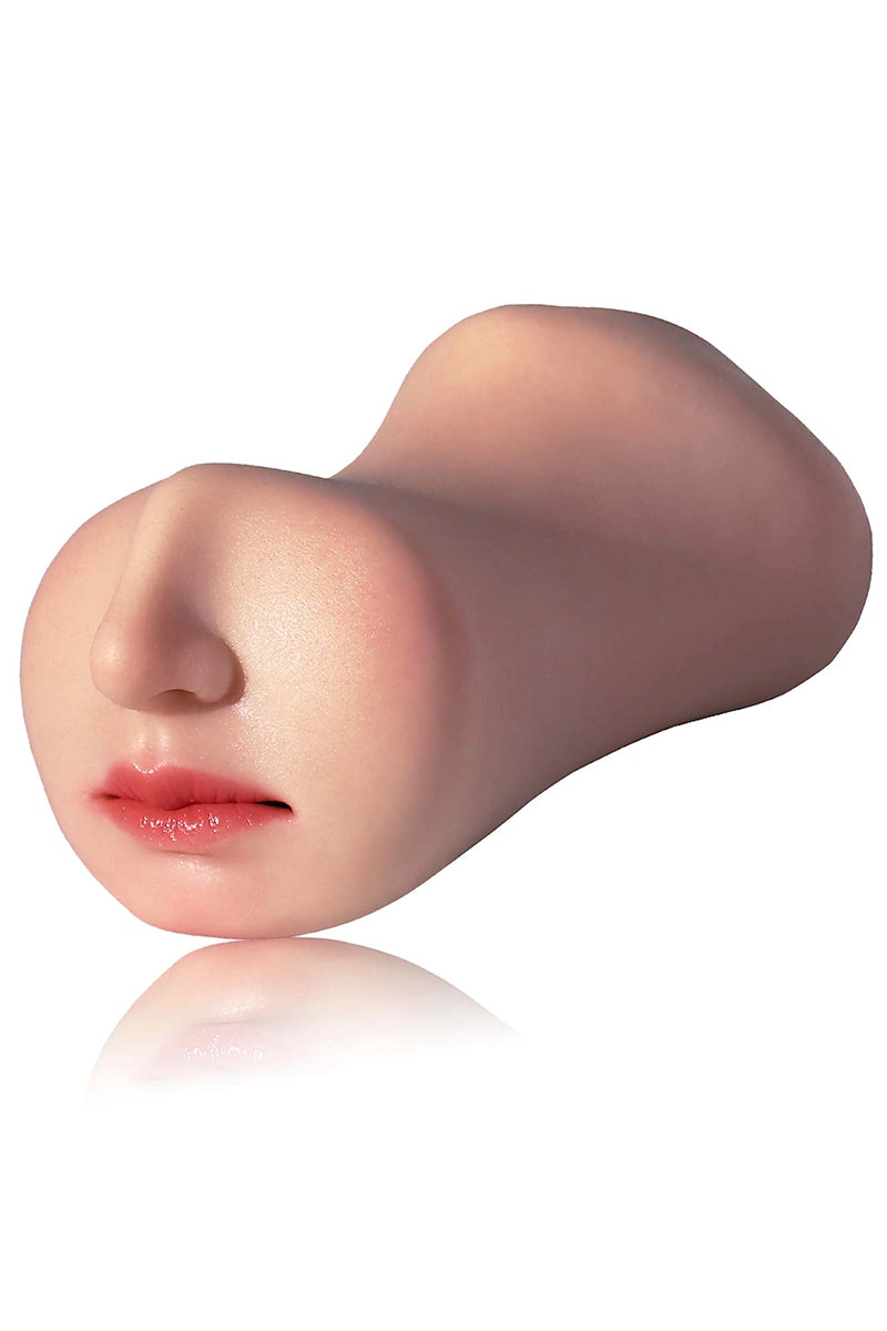 Emma: Vagina Realista de Silicona 3 en 1 de 1 kg con Boca, Vagina y Ano