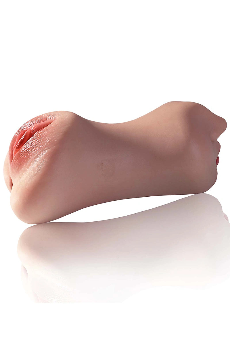 Emma: Vagina Realista de Silicona 3 en 1 de 1 kg con Boca, Vagina y Ano