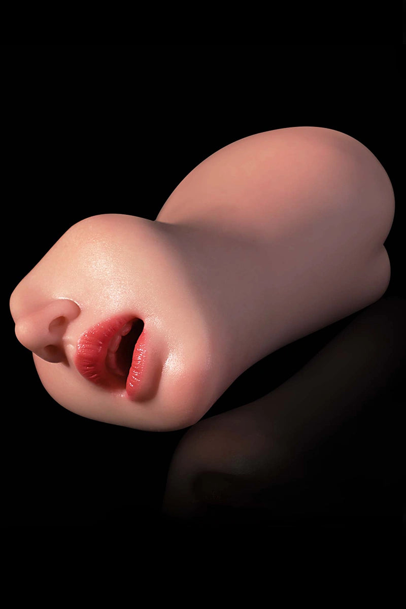 Emma: Vagina Realista de Silicona 3 en 1 de 1 kg con Boca, Vagina y Ano
