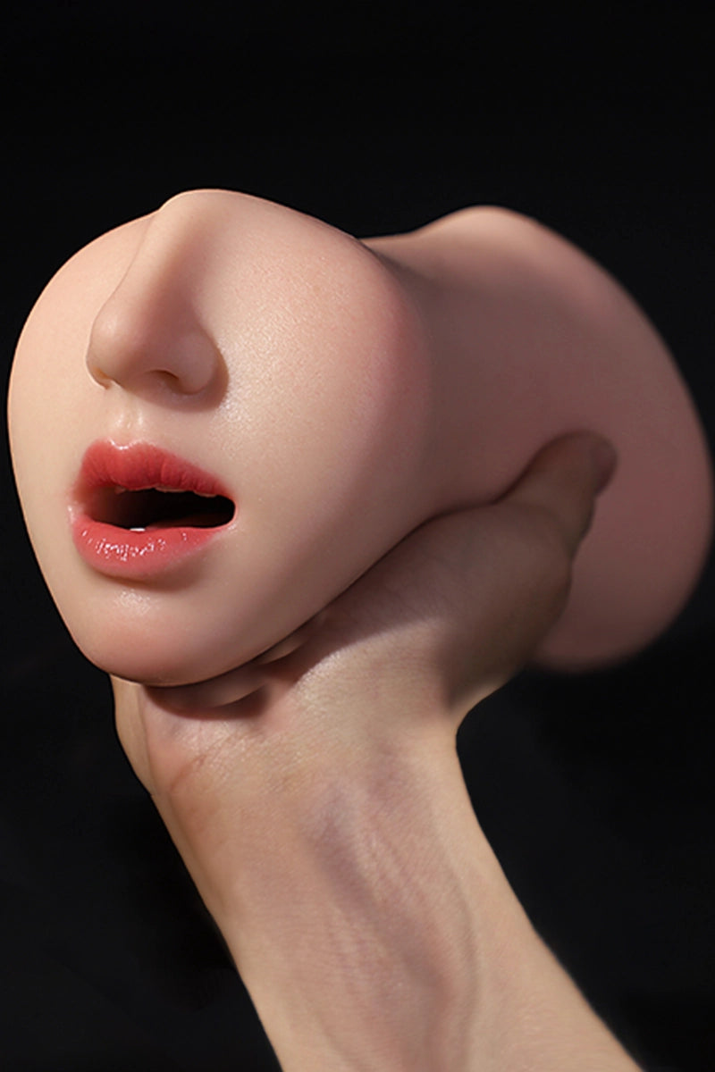 Emma: Vagina Realista de Silicona 3 en 1 de 1 kg con Boca, Vagina y Ano