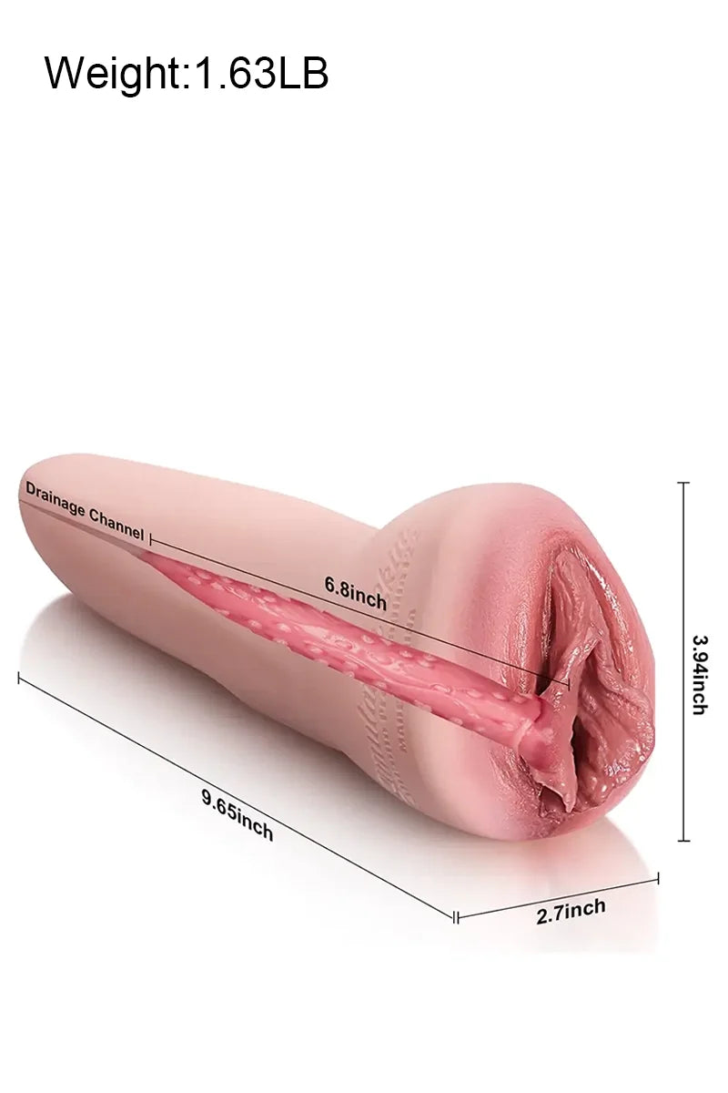 Grace: Vagina Realista de Silicona de 0,74 kg para Penes Grandes