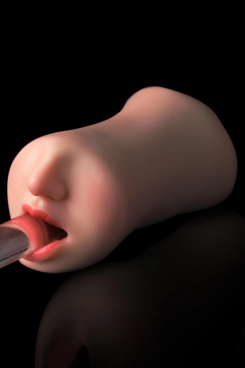 Lana: Vagina Realista de Silicona 3 en 1 de 0,9 kg con Boca Sexy