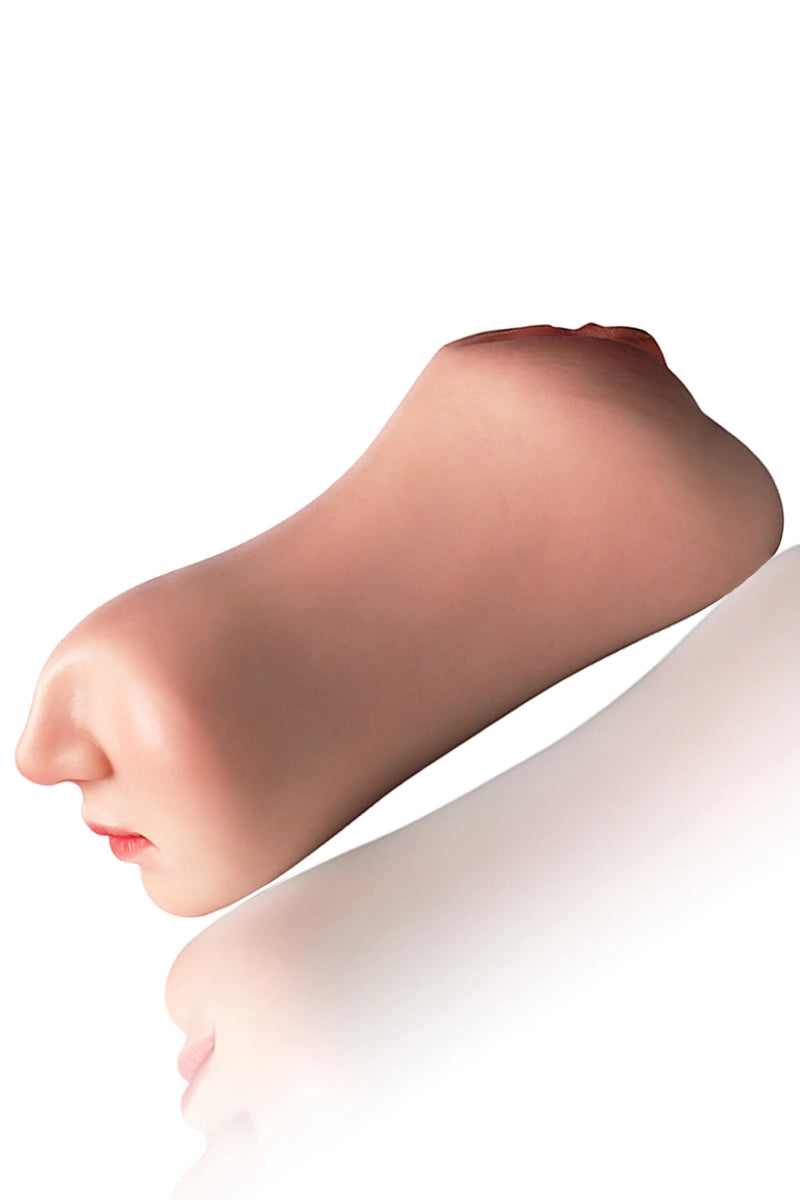 Lana: Vagina Realista de Silicona 3 en 1 de 0,9 kg con Boca Sexy