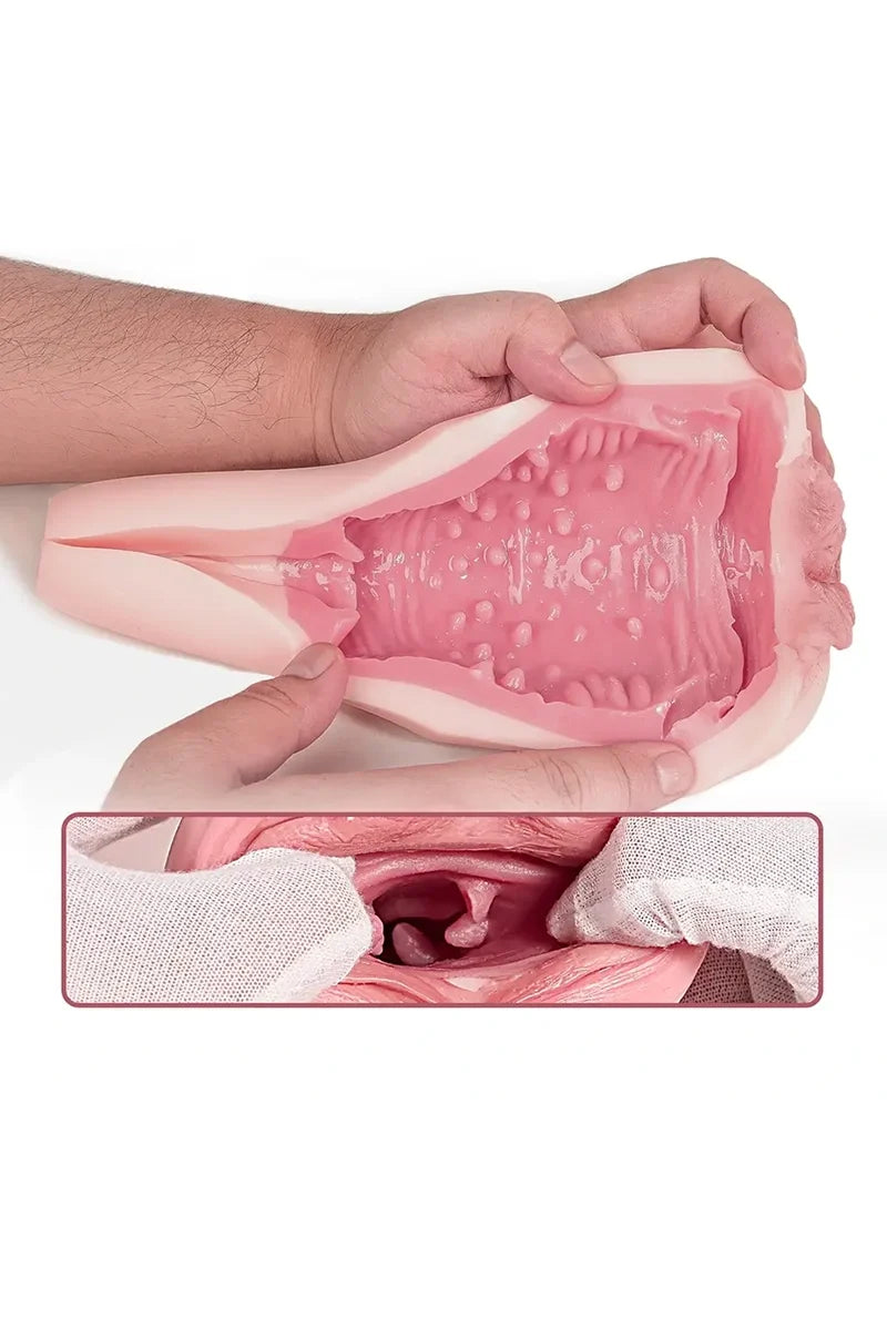 Luxe: Vagina Realista de Silicona de 0,74 kg con Apriete Medio