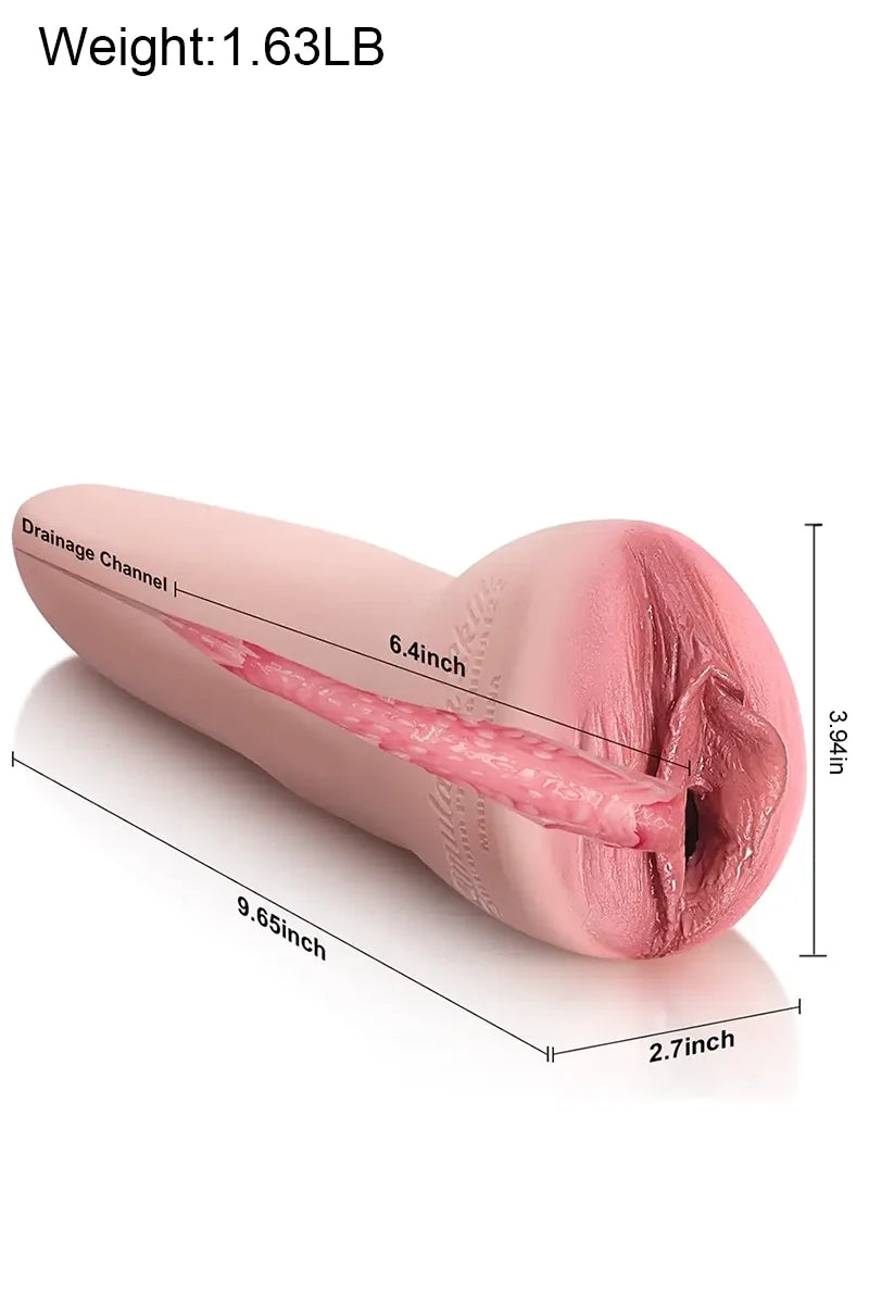 Luxe: Vagina Realista de Silicona de 0,74 kg con Apriete Medio