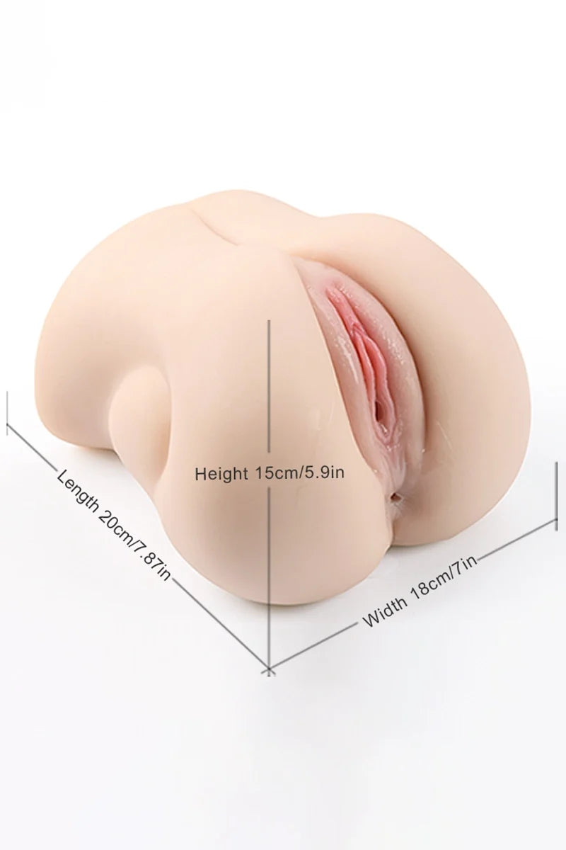 Siren: Vagina Realista de Doble Canal de 3 kg, Húmeda y Apretada