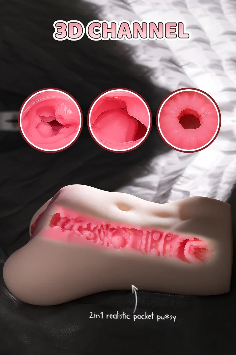Vixen: Vagina Realista Carnosa de 2 kg con Doble Canal